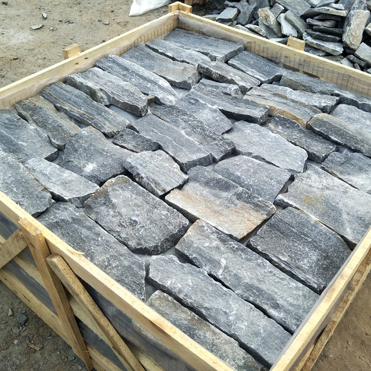 Blue Diamond Strip Decorative Stone Wall Panels
