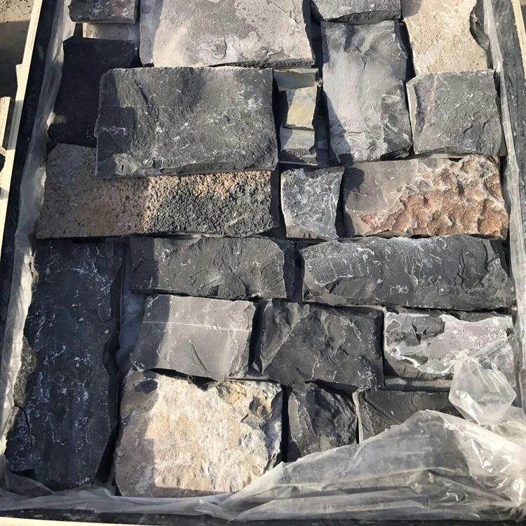 Cut to Size Black Square Loose Stone Veneer Brick