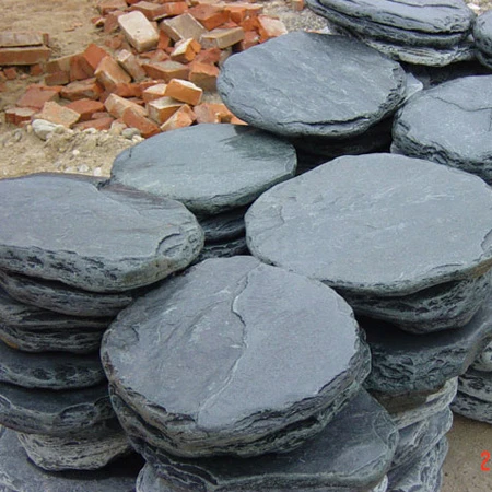 Black Slate Stepping Stone For Garden